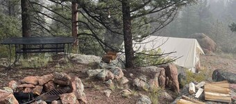 Amazing view glamping tent. Just close enough to escape it all.