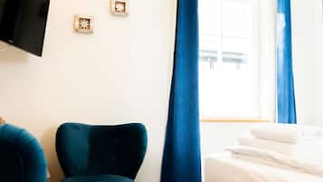 1 bedroom, travel crib, free WiFi, bed sheets