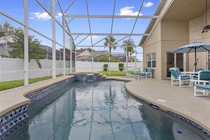 Una piscina riscaldata