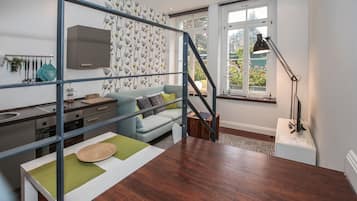 Design Apartment | 1 bedroom, iron/ironing board, free WiFi