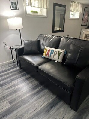 Smart TV, fireplace, computer monitors