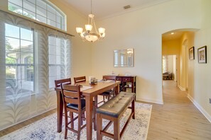 Dining - Ranch-Style Florida Retreat w/ Pool & Lanai (Merritt Island)
