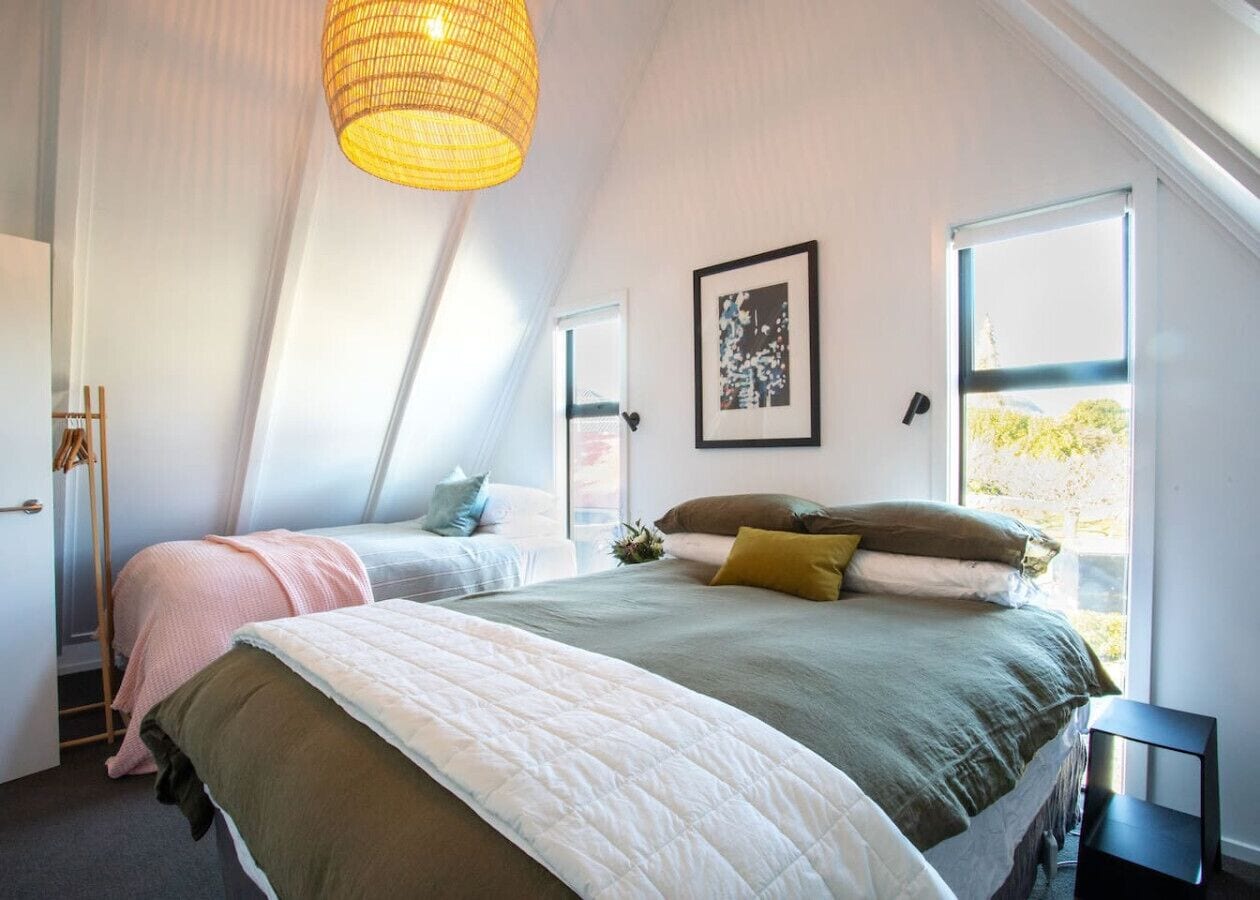 2 bedrooms, desk, iron/ironing board, travel cot