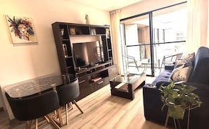 Smart TV, books, video library