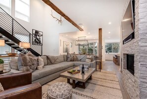 Fernseher, Kamin, Arbeitsbereiche