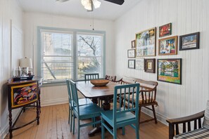 Dining - Steps from Beach, 2 Connected Homes on 1 lot, Deck & Screen Porch - 404 W Ashley (Folly Beach)