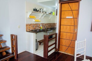 Superior Apartment, 2 Bedrooms, Air conditioning, City View | Private kitchen | Fridge, cleaning supplies