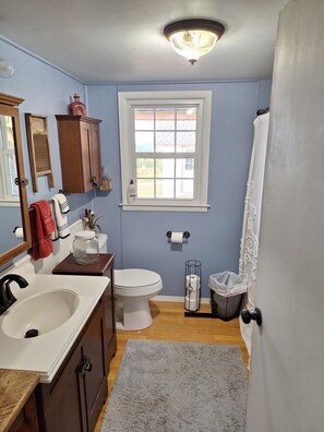 Towels, soap, toilet paper