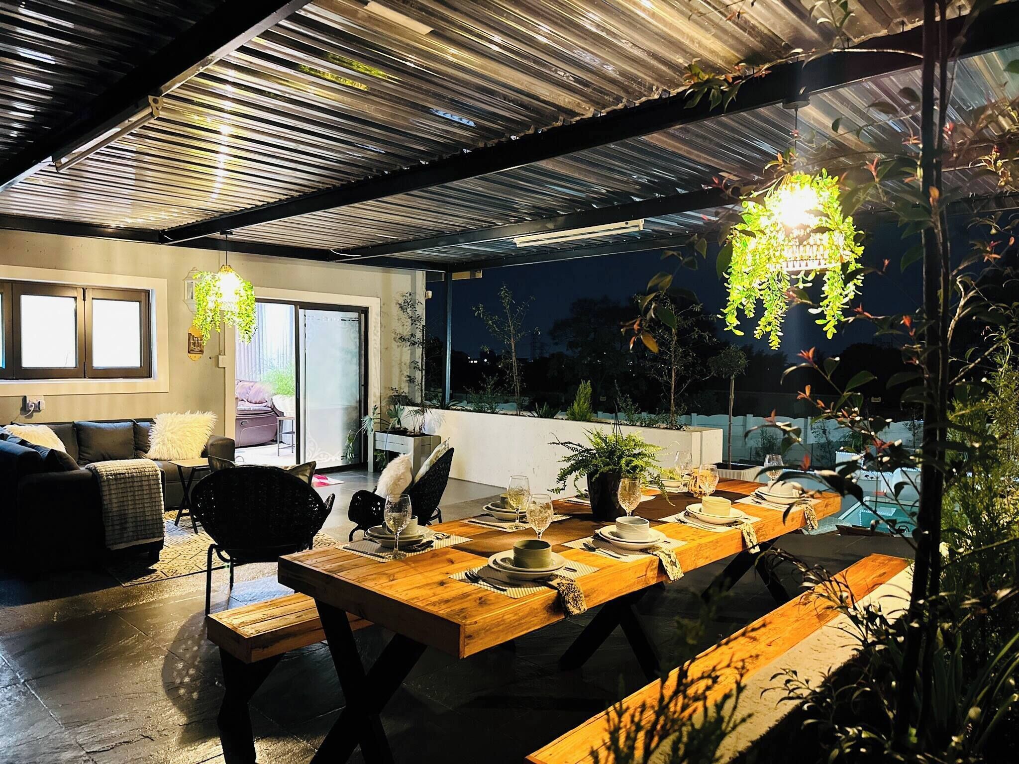 Apartemen, 3 kamar tidur, kolam renang pribadi, pemandangan kebun | Balkon