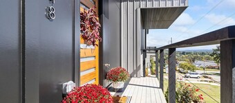 Stunning views from the treetop terrace of this brand new, 
 contemporary home.