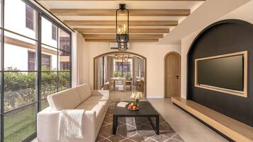 Villa, 1 Bedroom | Living area | 40-inch Smart TV with digital channels