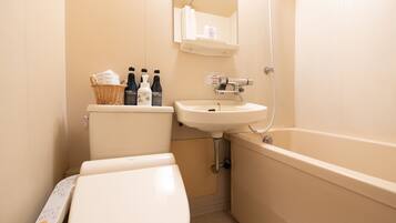 Hair dryer, slippers, electronic bidet, towels