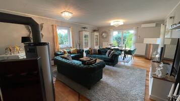 TV, peis, videospill og DVD-spiller