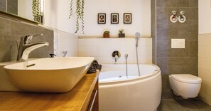 Ducha, secador de pelo, toallas