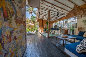 Apartment, 3 Bedrooms, Smoking, Patio | Property grounds - Splendid Villa Shakti Canggu Boho Chic 3bd & Pool (Canggu)