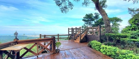 Familie chalet | Terras