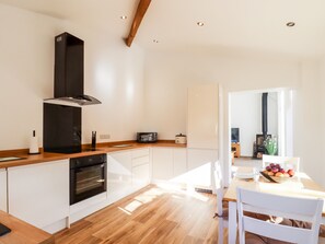 Fridge, dishwasher, electric kettle, toaster