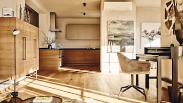 Standard-Apartment | Wohnbereich | Flachbildfernseher