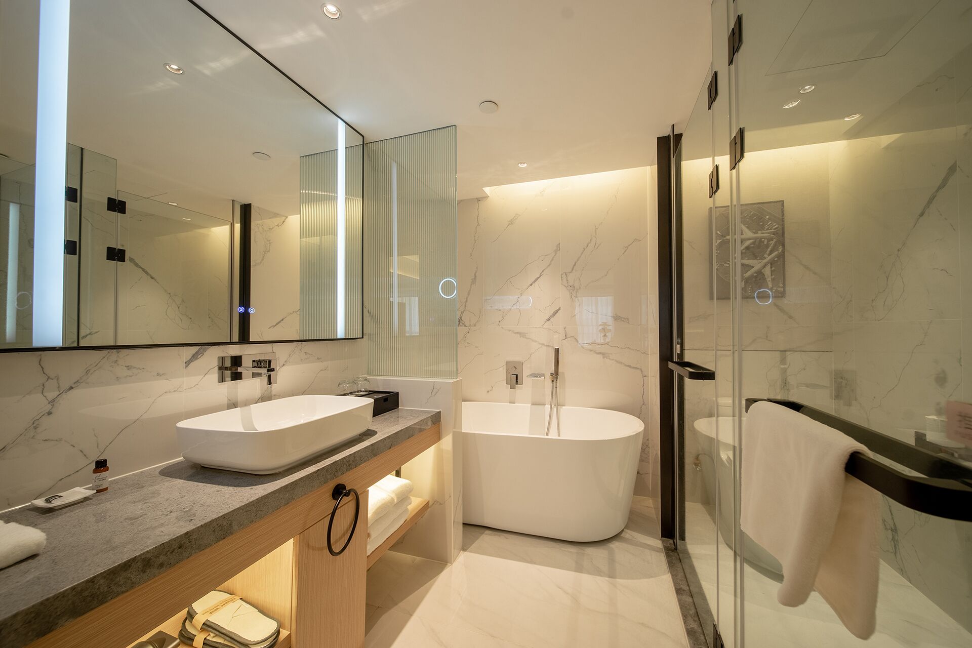 Superior Suite | Bathroom | Free toiletries, hair dryer, bathrobes, slippers