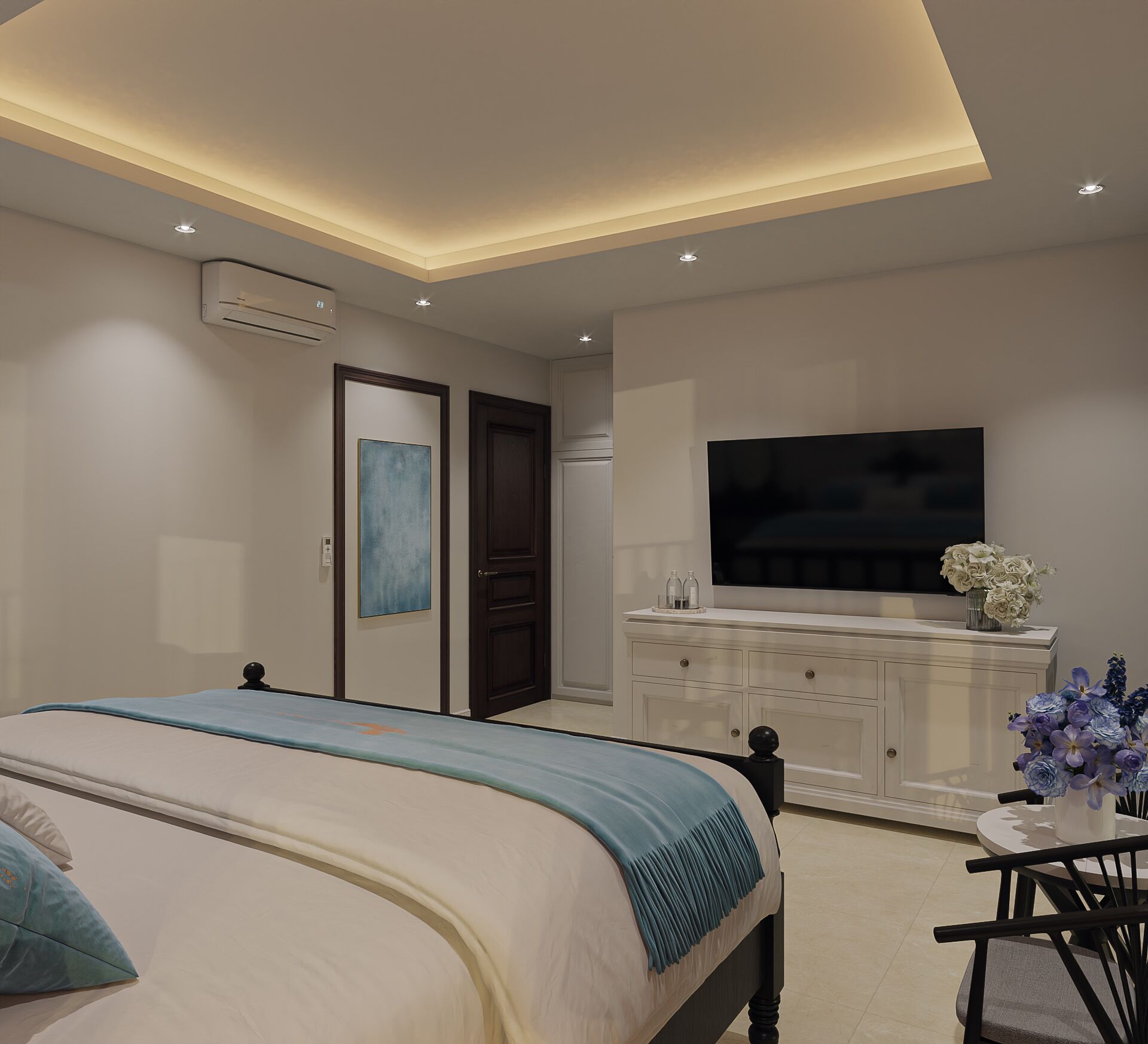 Quarto casal luxo | Camas com colchões pillow-top, cofres nos quartos