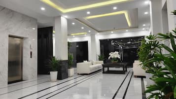 Sitteområde i lobbyen