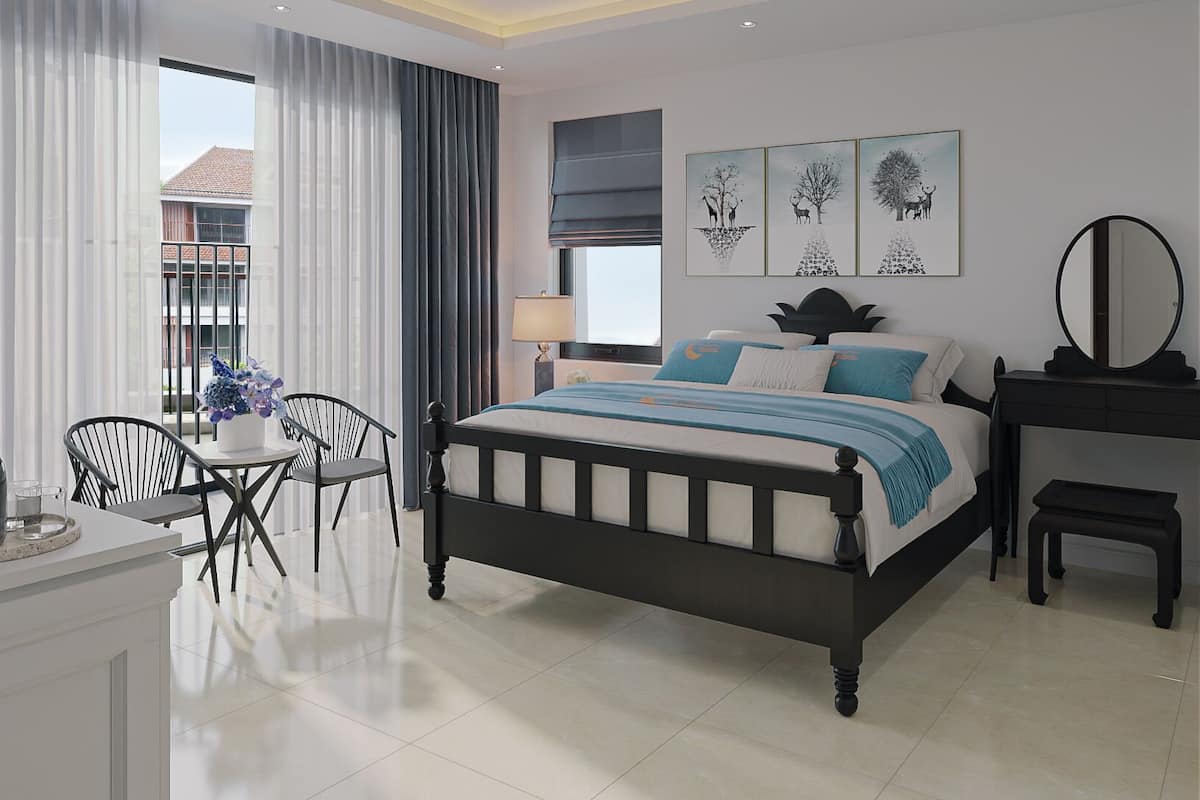 Phòng đôi Deluxe | Nệm có lớp đệm bông, két bảo mật tại phòng, trang trí khác biệt