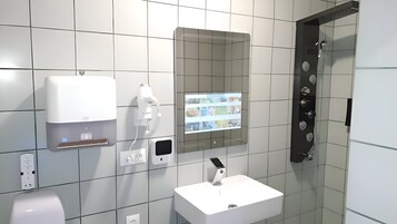 Dusche, Hydromassagedusche, Designer-Toilettenartikel, Haartrockner