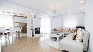 55-inch Smart TV with cable channels