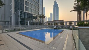 Pool - City Living at Its Best: Near Burj Khalifa (Dubai)