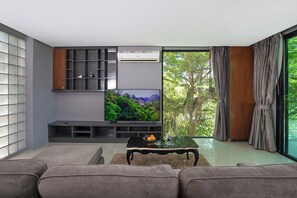 Design Villa | Living area | Smart TV - Kamala Hill View Villa Natural Touch A4 (Kamala)