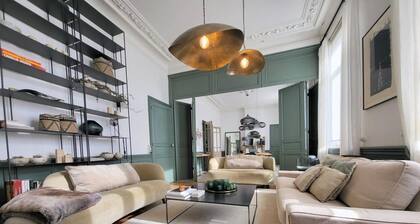 Casa señorial con amplio jardín, BBQ, WiFi, cerca de Lille y parques naturales