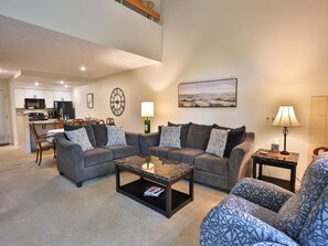 Televisión, chimenea