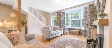 Télévision, cheminée