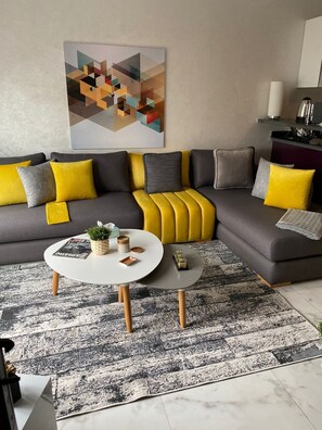 Living area - Luxueux appartement au coeur De Casablanca Maârif (Casablanca)