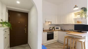 舒適公寓, 1 間臥室 | 私人廚房 | 大型冰箱、微波爐、烤箱、爐台