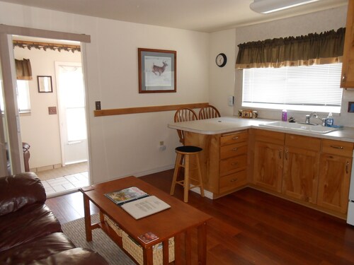 The Pinecone Cabin is a small cozy cabin in the heart of West Yellowstone, MT.