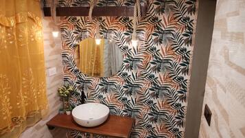 Towels, soap, toilet paper