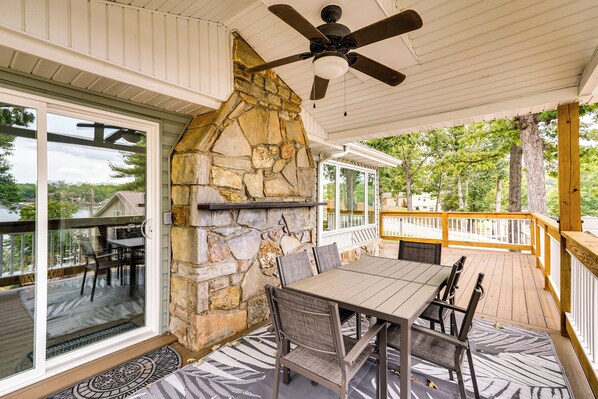 Front of property - Lakefront Home w/ Private Dock in Sunrise Beach! (Sunrise Beach)