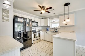 House (5 Bedrooms) | Interior - Fenced Yard, 1 Mi to Beach: Oak Island Family Home (Oak Island)