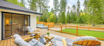 해  변 근처의 매력적인 아이다호 집, 온수 욕조 있음