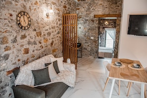 Galini Suite with Sea View | Vardagsrum