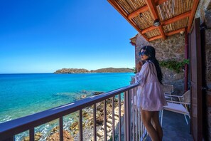 Alia Suite with Sea View | Balcony view - Petra Elounda Suites - Adults Only (Agios Nikolaos)