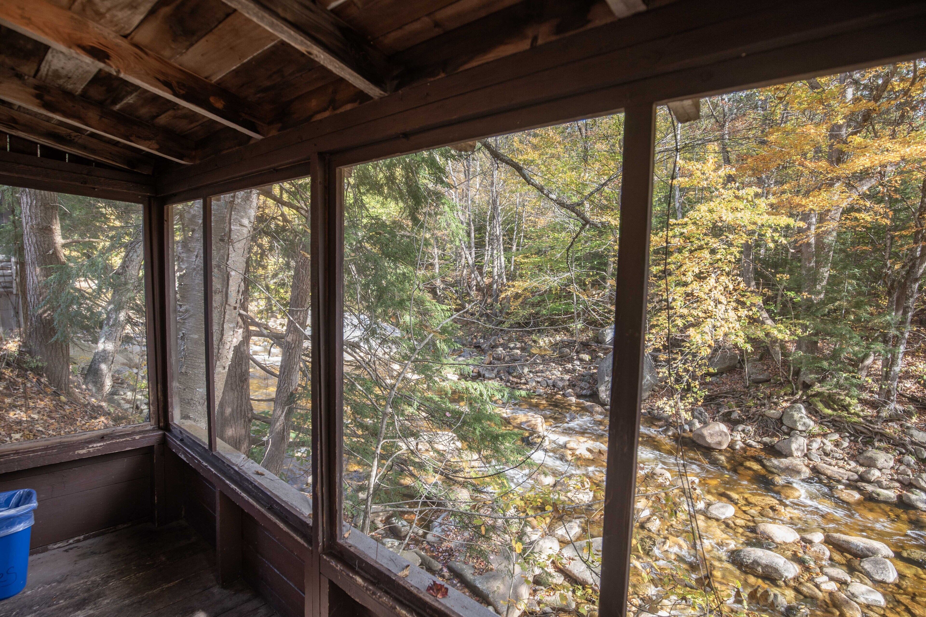 Cabin, 1 Queen Bed, River View | Terrace/patio