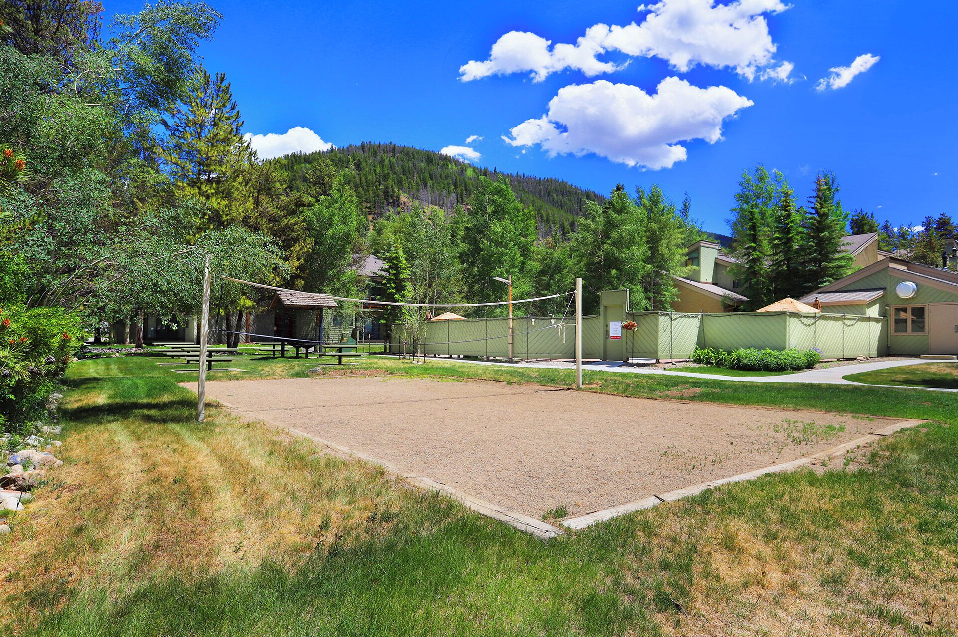 Volleyball Court in the Summer