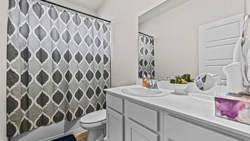 Hair dryer, towels