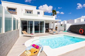 A heated pool