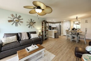 Condo, 1 Queen Bed with Sofa bed, Pool Access, Garden View (G122 ) | Living area -  Oceanside Beach Condos  (Oceanside)