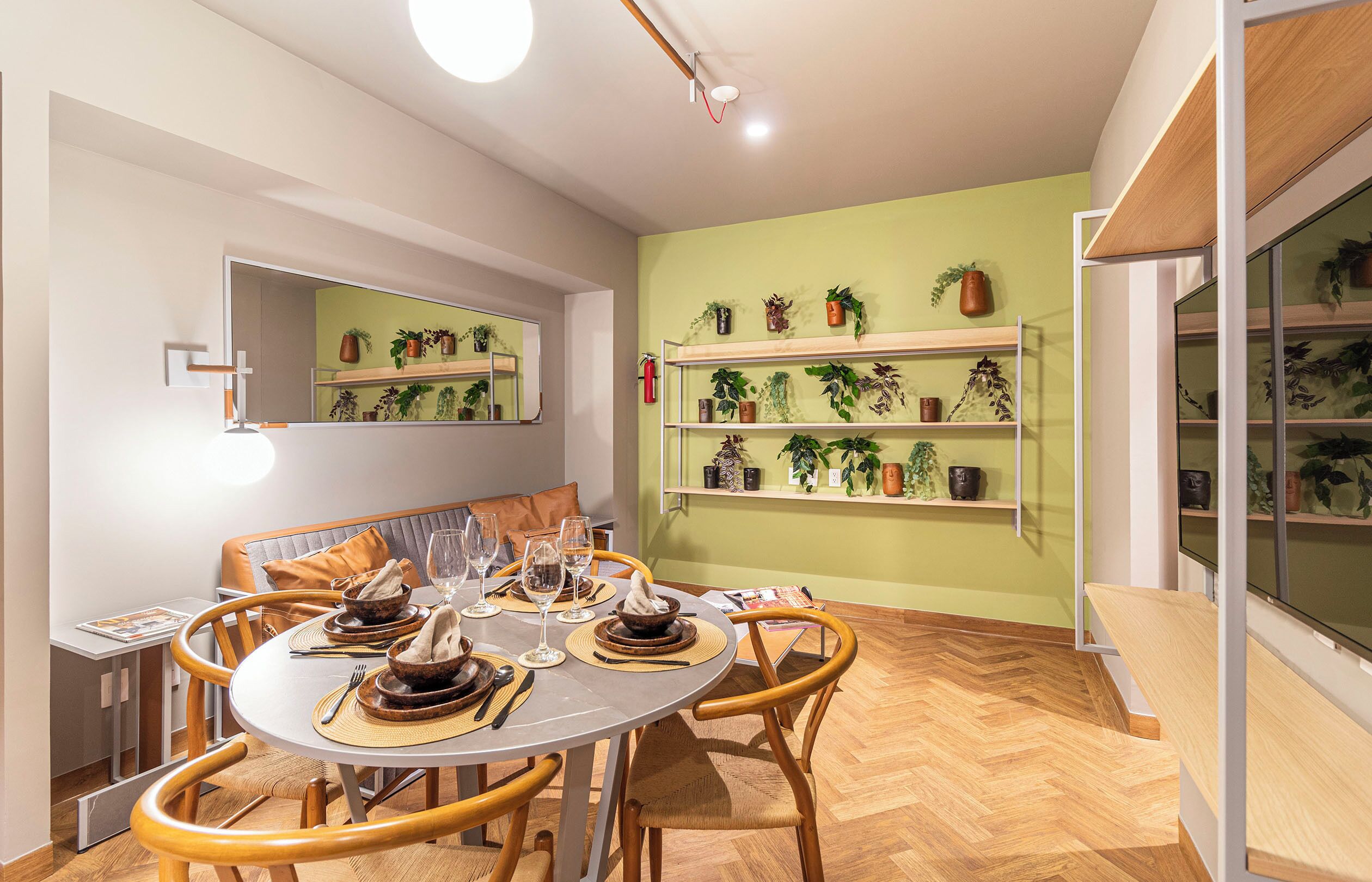 Deluxe Apartment, 1 Bedroom, Terrace (Studio) | Living area | 50-inch Smart TV with cable channels