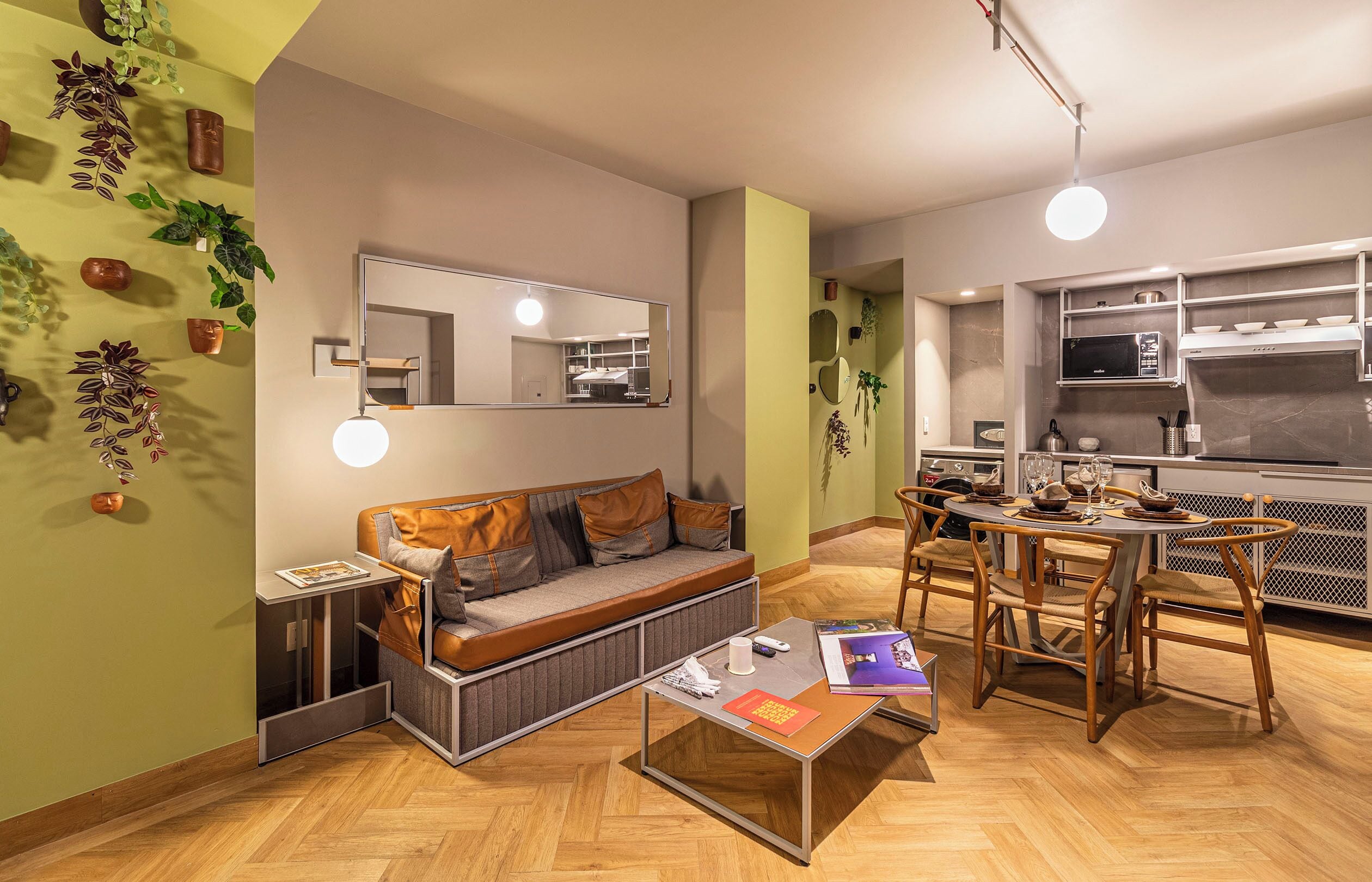 Apartment, 1 Bedroom, Balcony | Living area | 50-inch Smart TV with cable channels