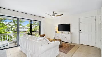 Condo, 1 Bedroom, Resort View | Living area | 50-inch Smart TV with digital channels, Netflix, Hulu